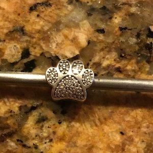 Pandora CZ Paw Print Bead